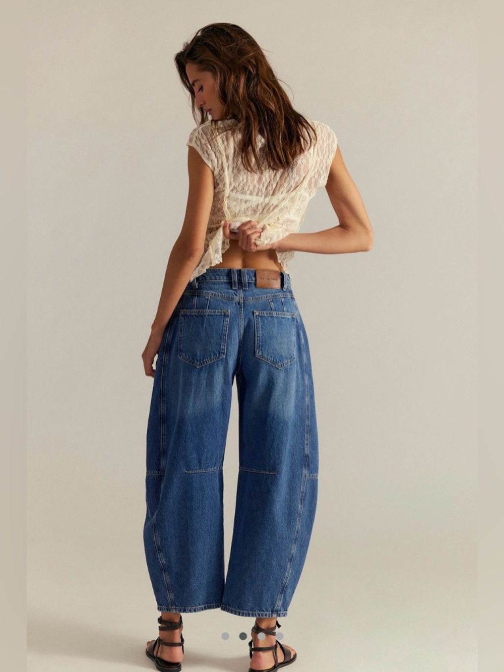 Free People We The Free CRVY Venus Barrel Jeans - Picture 2 of 7